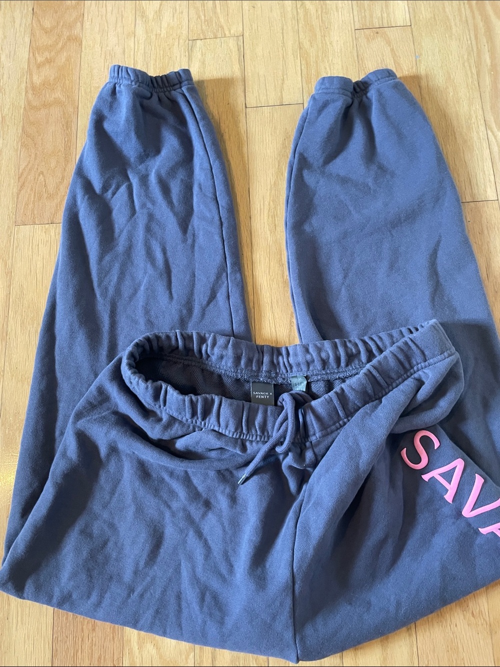 Savage X Fenty gray joggers size large 12/14